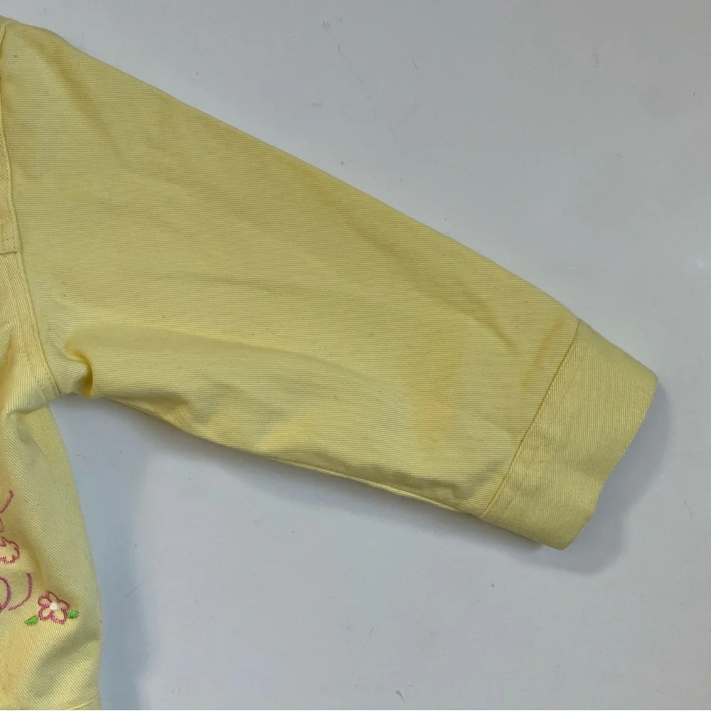 Snoopy Jacket Size 18 Months Vintage Yellow Pink EUC Girls Jean Y2K Peanuts
